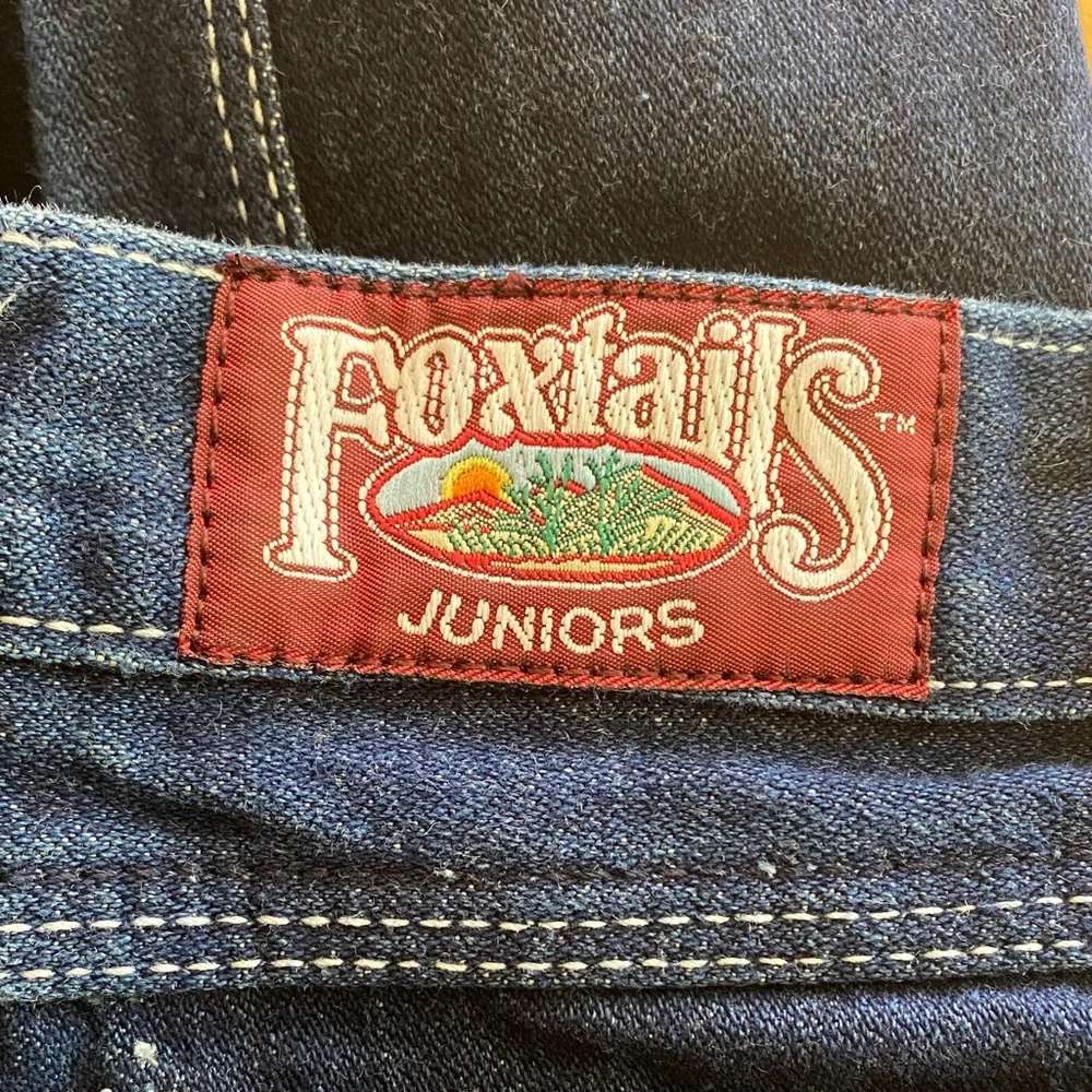 FOXTAILS Junior Vintage Denim Dark Wash Jeans Straight Leg High Rise Size‎ 3